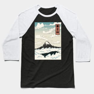 Mount Fuji Japan Baseball T-Shirt